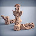 3D Printed Artisan Guild Dragonpeak Totems Dragonpeak Barbarians 28mm 32mm