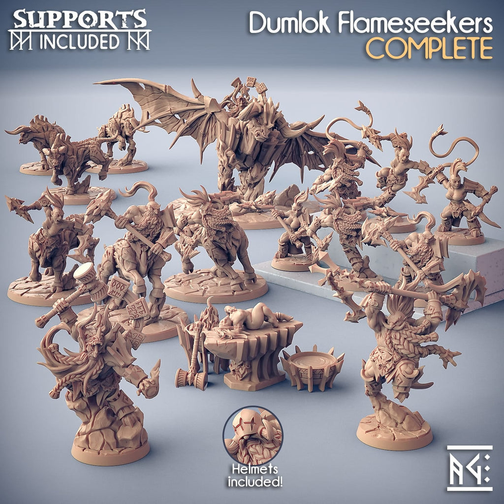3D Printed Artisan Guild Dumlok Flameseekers Weapons Dumlok Flameseekers 28mm 32mm