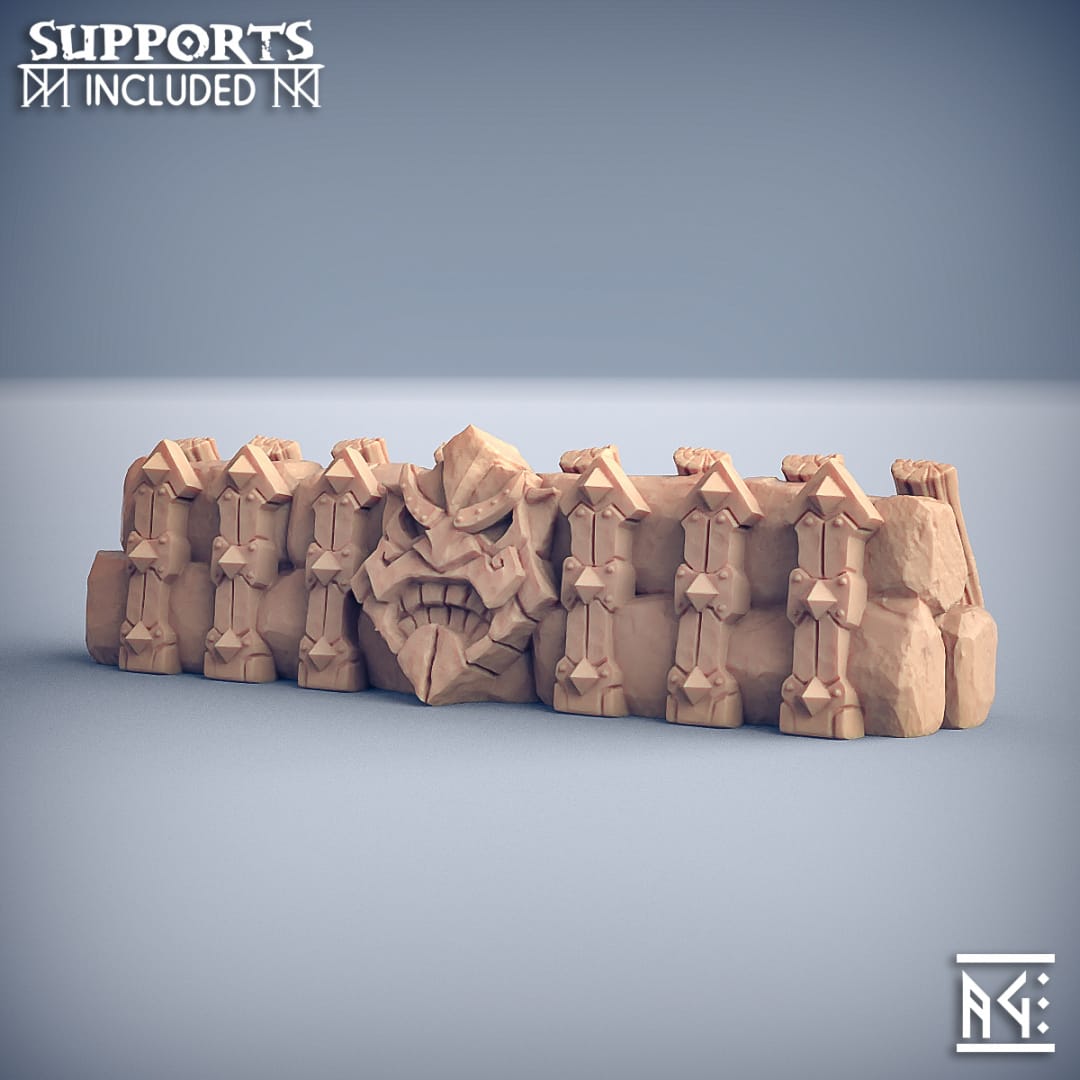 3D Printed Artisan Guild Dwarven Emplacement Dwarven Oathbreakers 28mm 32mm