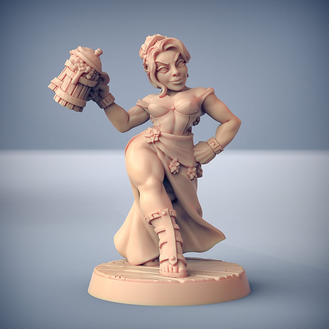 3D Printed Artisan Guild Fraia - Dwarven Beauty Dwarven Oathbreakers 28mm 32mm