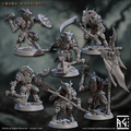 3D Printed Artisan Guild Gobor Warriors Set Rise of the Beastmen Set 28mm 32mm