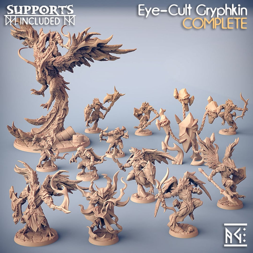 3D Printed Artisan Guild Gufaar The Librarian Eye Cult Gryphkin 28mm 32mm