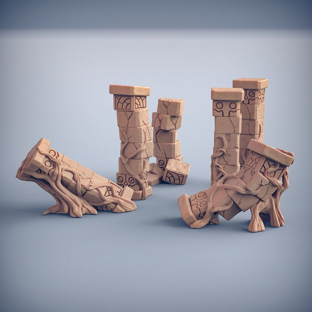 3D Printed Artisan Guild Holmuran Temple Ruins Swamp Gurunda 28mm 32mm