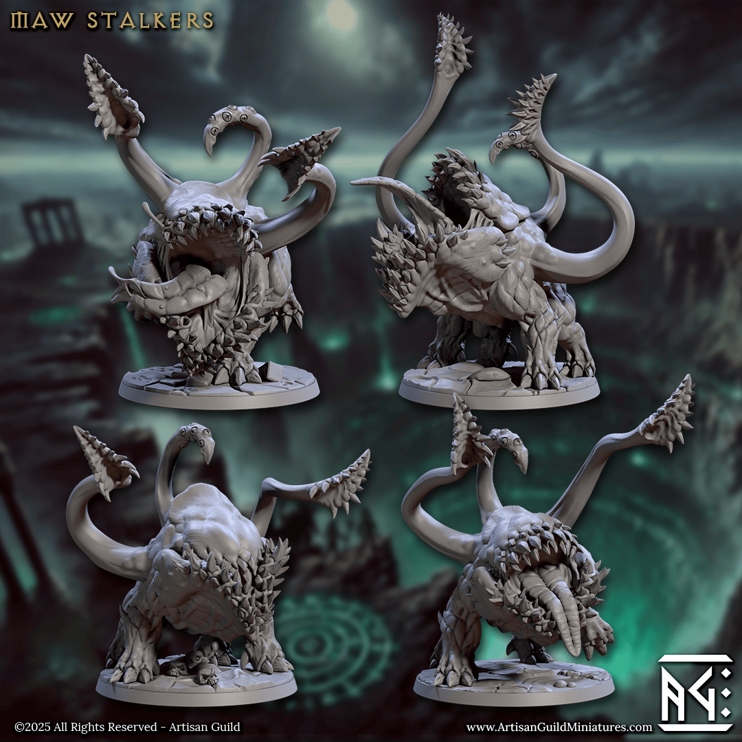 3D Printed Artisan Guild Maw Stalkers Descent into the Hive of the All Seeing 28mm 32mm