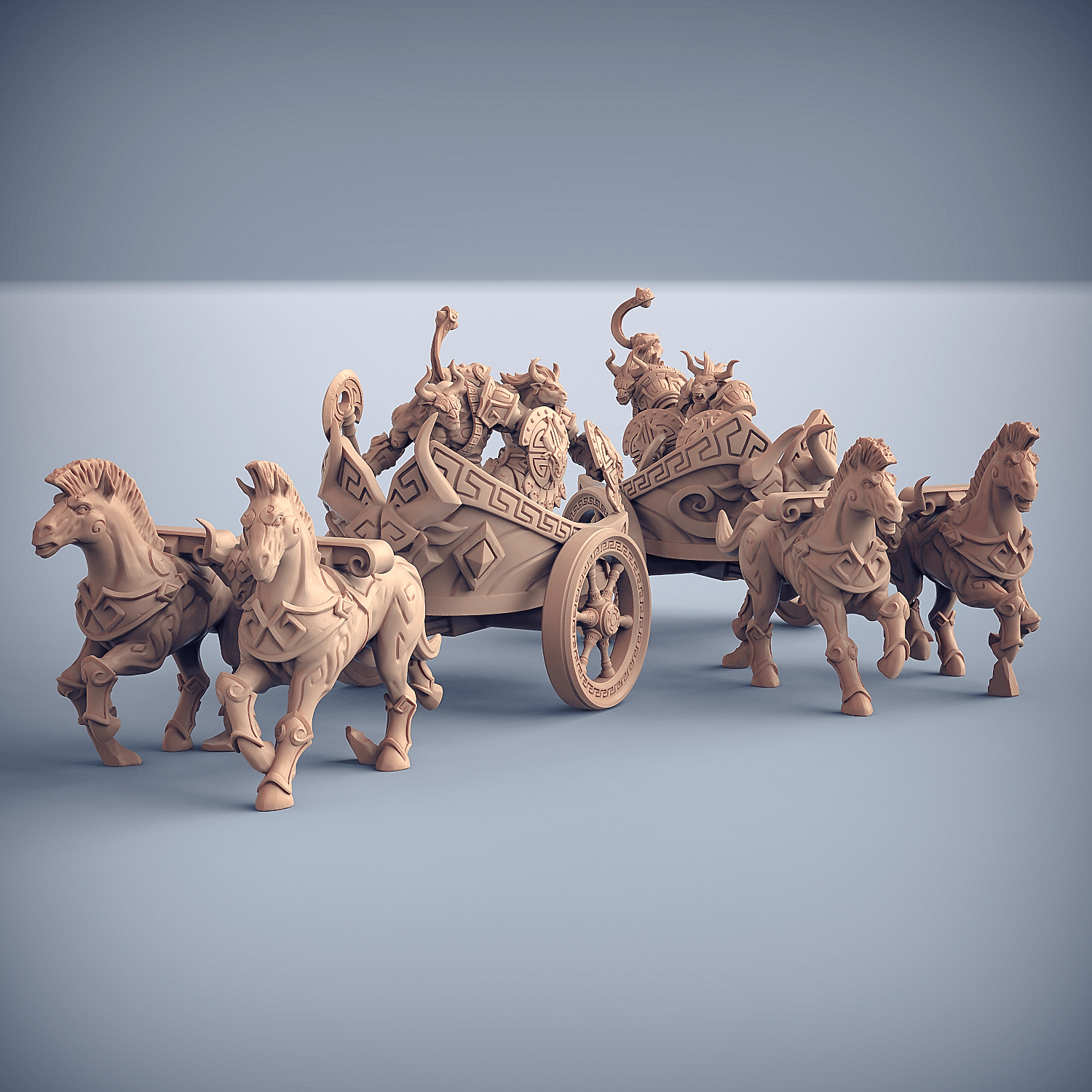 3D Printed Artisan Guild Minoc Chariots Order of the Labyrinth 28mm 32mm