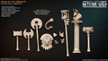 3D Printed Artisan Guild Minoc Standalone Weapons Order of the Labyrinth 28mm 32mm