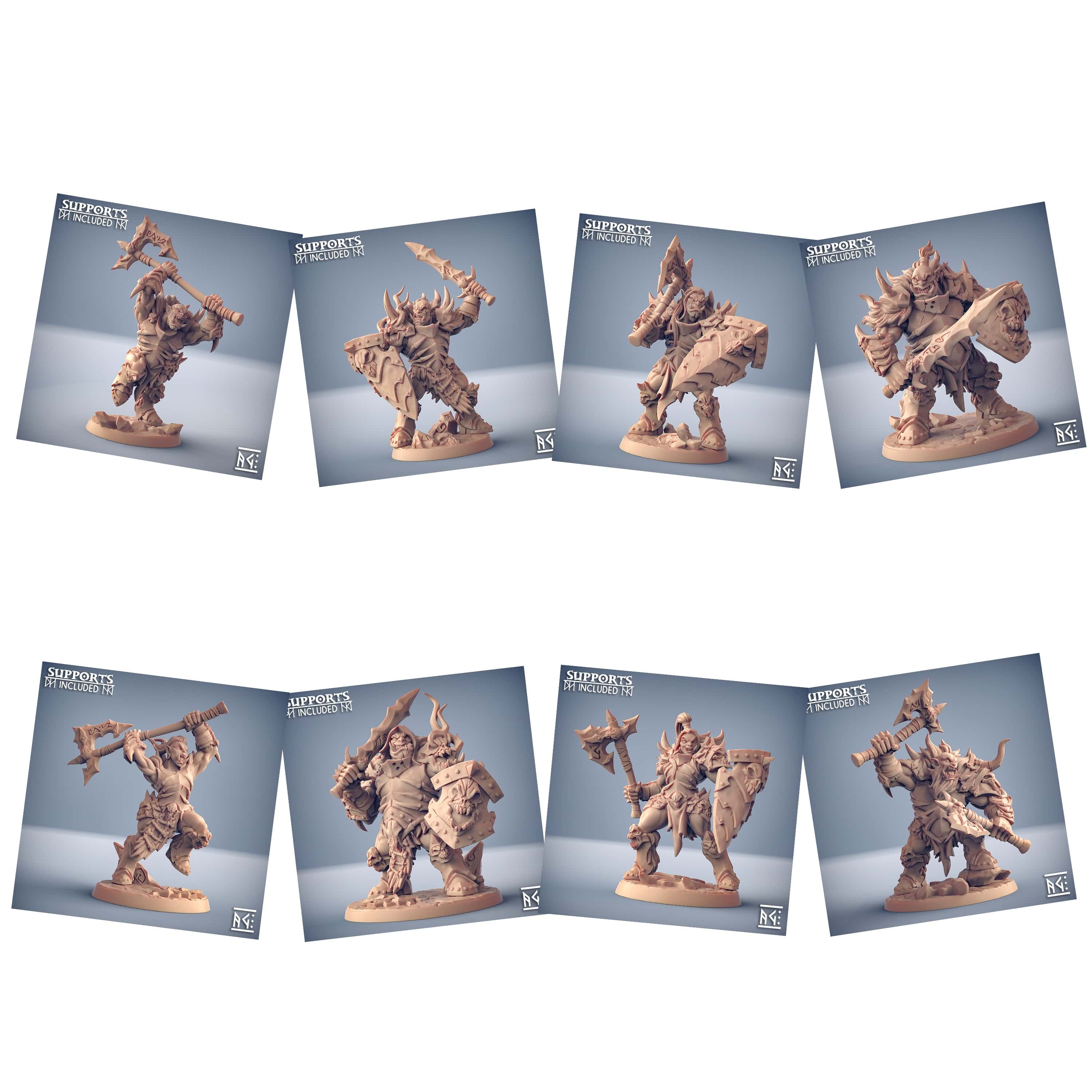 3D Printed Artisan Guild Modular Frostmetal Clan Frostmetal Clan 28mm 32mm