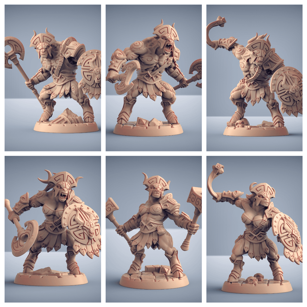3D Printed Artisan Guild Modular Labirynth Minocs Order of the Labyrinth 28mm 32mm