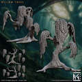 3D Printed Artisan Guild Modular Willow Trees Barkwraith Spriggans Set 28mm 32mm