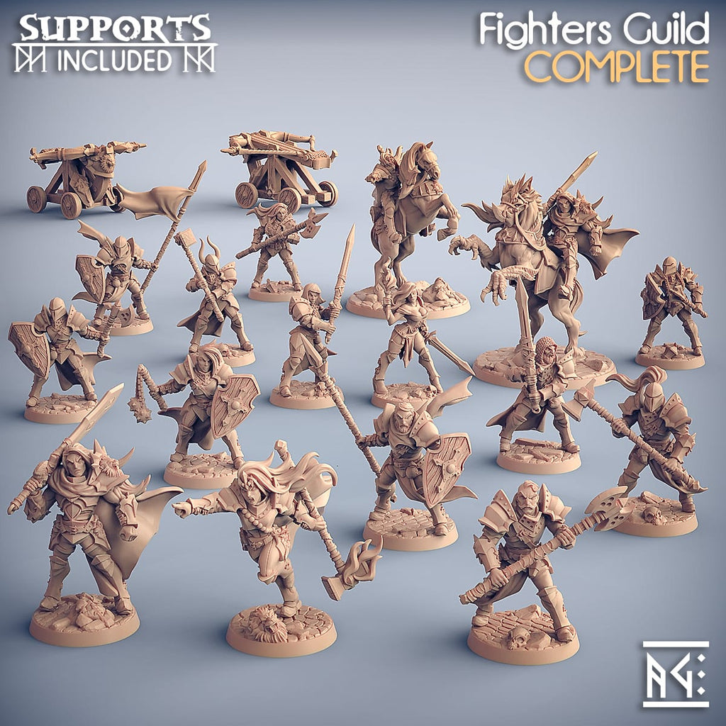 3D Printed Artisan Guild Morgana the Ascended Fighters Guild Set 28mm 32mm