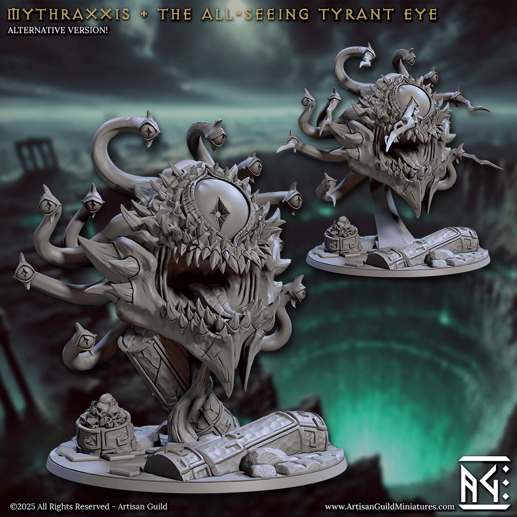 3D Printed Artisan Guild Mythraxxis the All Seeing Tyrant Eye Descent into the Hive of the All Seeing 28mm 32mm