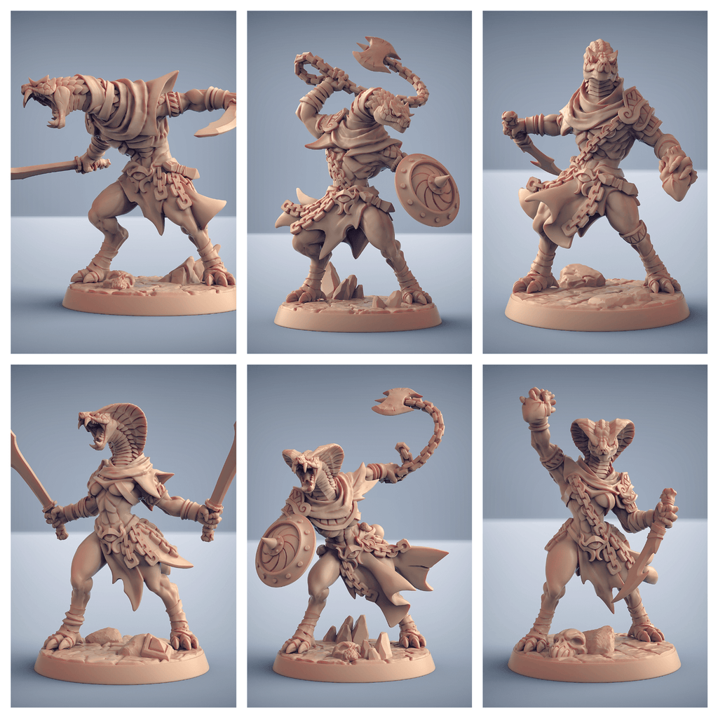 3D Printed Artisan Guild Nagarot Thralls Maneaters Nagarots 28mm 32mm