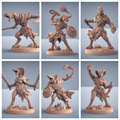 3D Printed Artisan Guild Nagarot Thralls Maneaters Nagarots 28mm 32mm