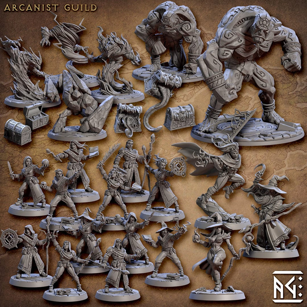 3D Printed Artisan Guild Odessa Witchsword Arcanists Guild 28mm 32mm