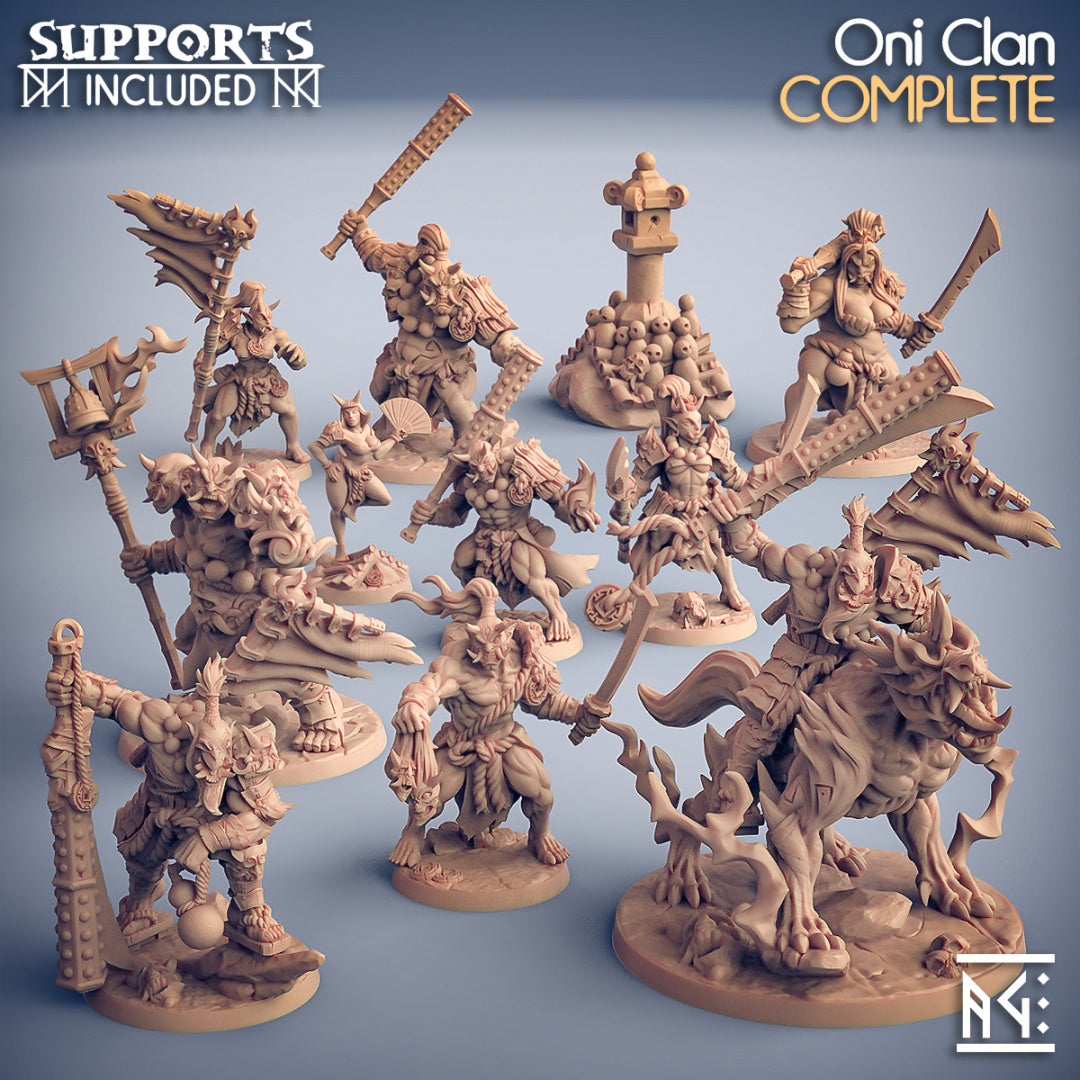 3D Printed Artisan Guild Yoshigruzu the Clan Leader Oni Clan 28mm 32mm