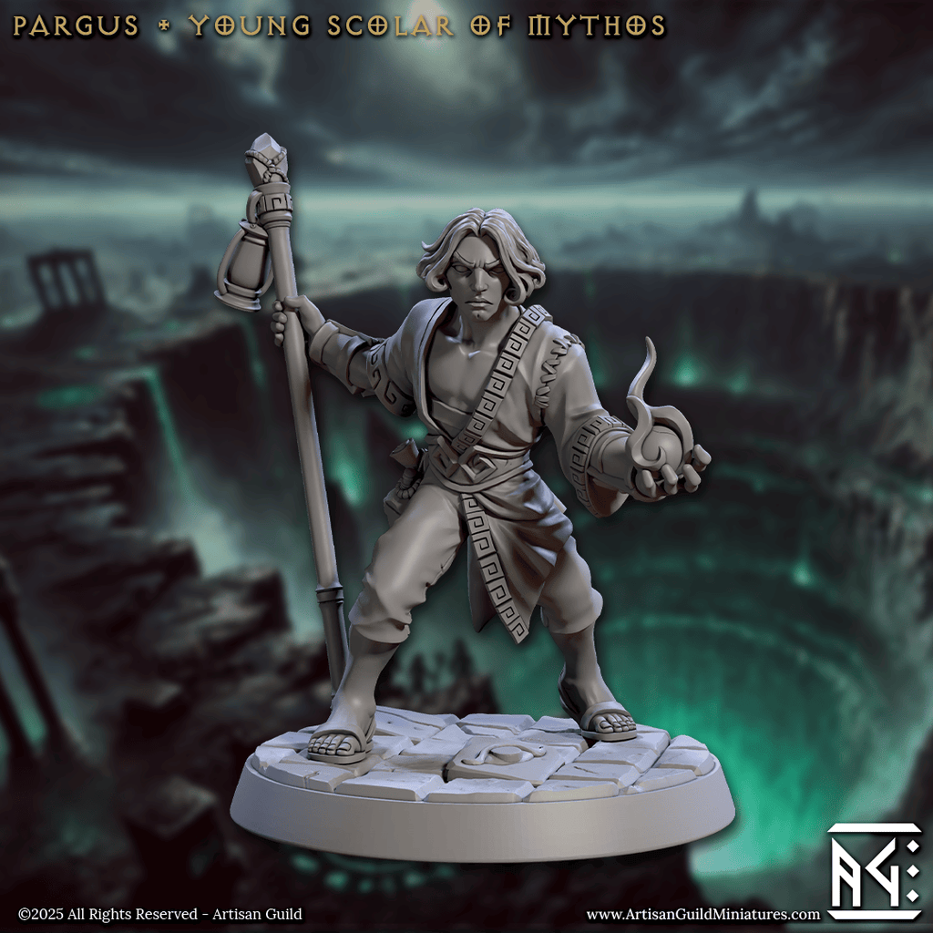 3D Printed Artisan Guild Pargus Young Scolar of Mythos Descent into the Hive of the All Seeing 28mm 32mm