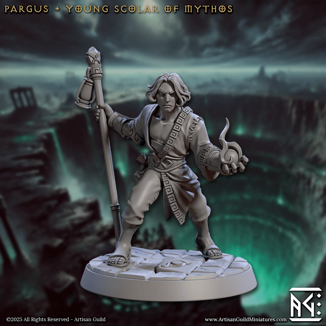 3D Printed Artisan Guild Pargus Young Scolar of Mythos Descent into the Hive of the All Seeing 28mm 32mm