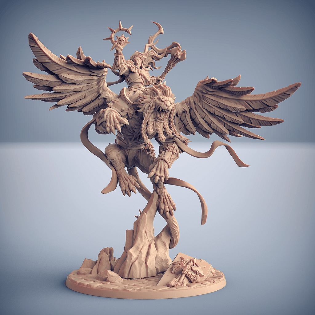 3D Printed Artisan Guild Proudmane Winged Lion The Requien Brotherhood 28mm 32mm