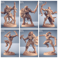 3D Printed Artisan Guild Scourgeland Survivor Set Scourgeland Survivors 28mm 32mm