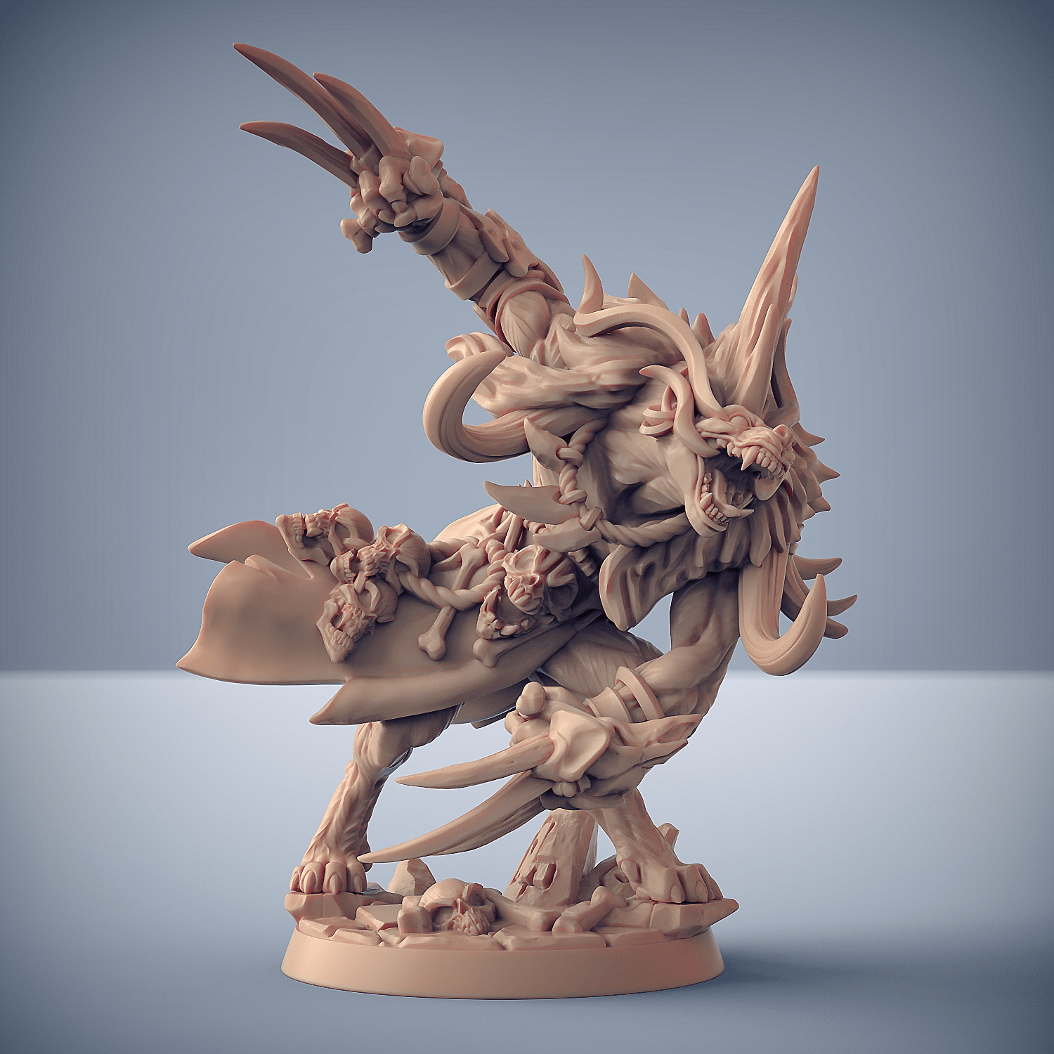 3D Printed Artisan Guild Shargat Skulldancer Bonegnasher Gnolls 28mm 32mm