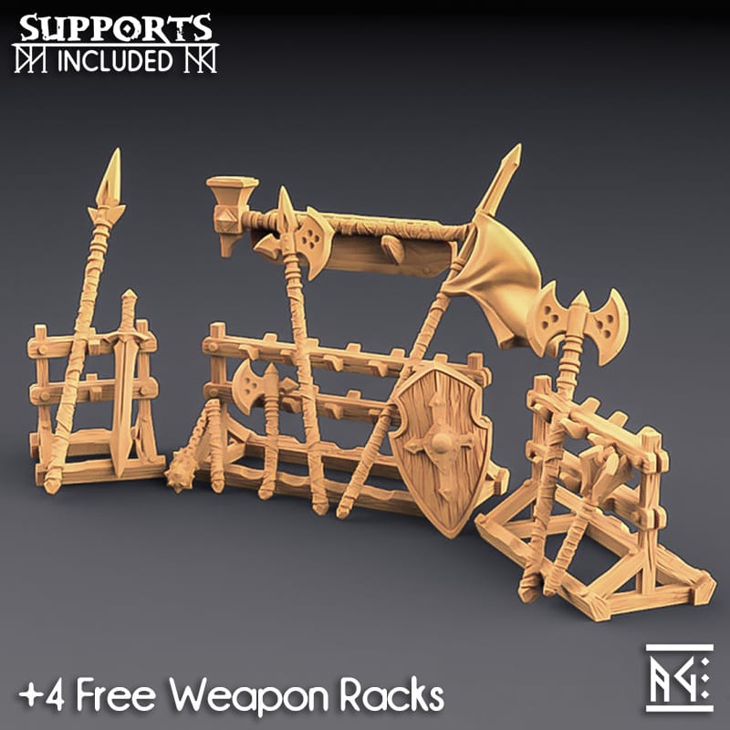 3D Printed Artisan Guild Standalone Weapons Fighters Guild Set 28mm 32mm