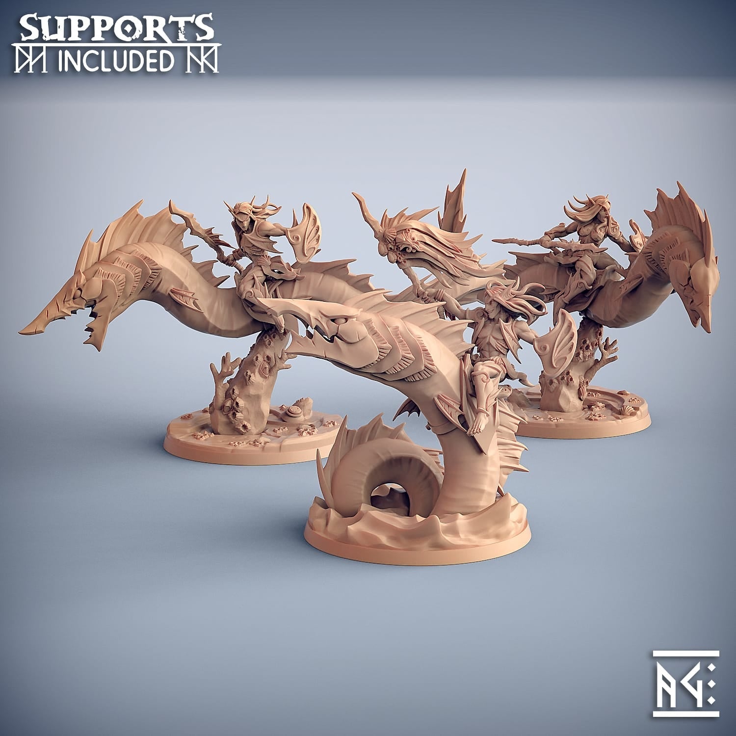 3D Printed Artisan Guild Swordeel Riders Sunken Kingdom 28mm 32mm