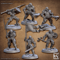 3D Printed Artisan Guild Vanguard Fighters Vanguard Fighters Set 28mm 32mm