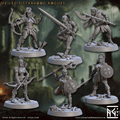 3D Printed Artisan Guild Veiled Sisterhood Rogues Veiled Sisterhood Set 28mm 32mm