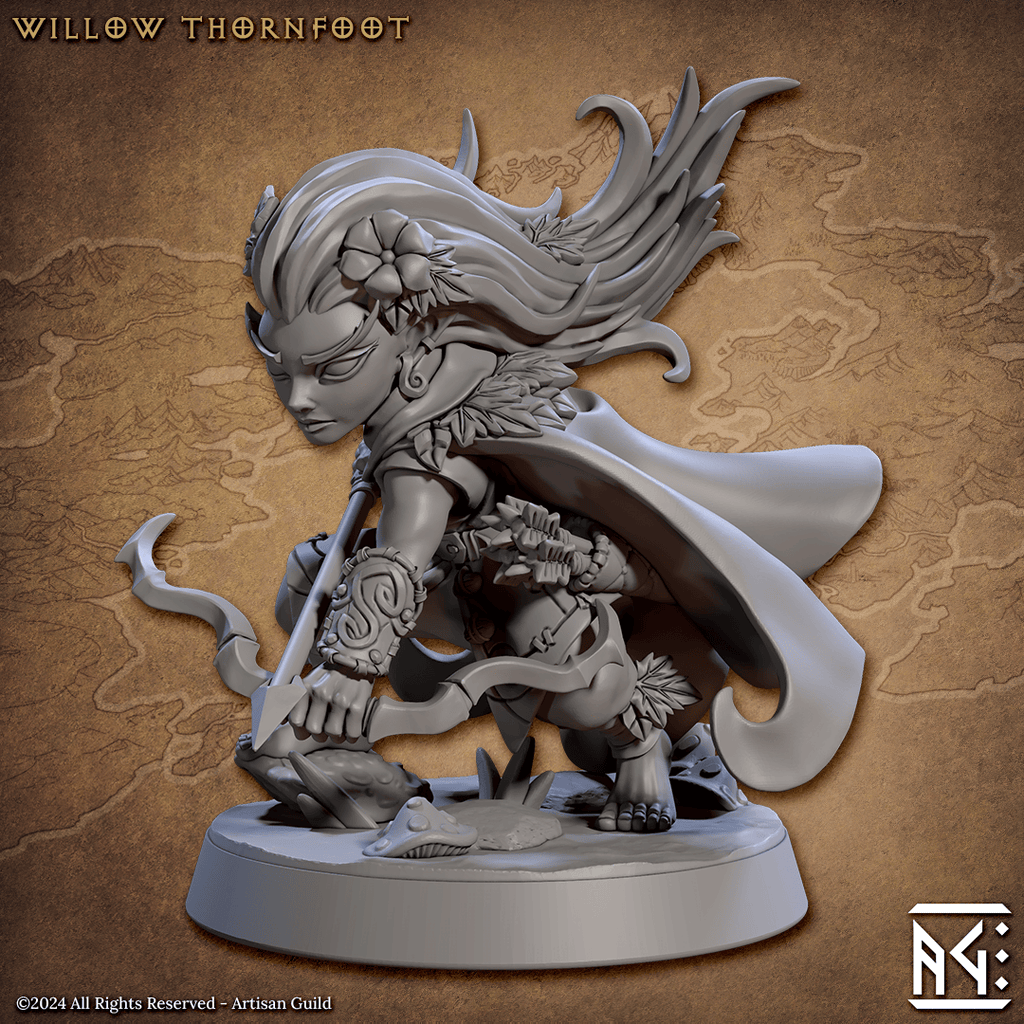 3D Printed Artisan Guild Willow Thornfoot Deeproot Lurikeen Set 28mm 32mm