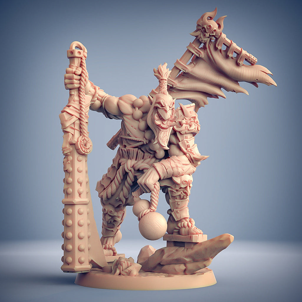 3D Printed Artisan Guild Yoshigruzu the Clan Leader Oni Clan 28mm 32mm