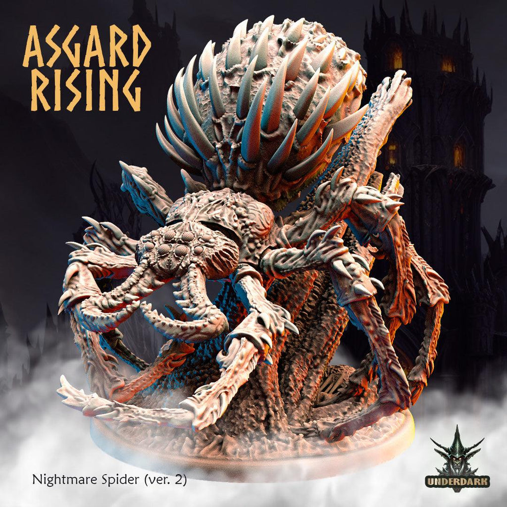 3D Printed Asgard Nightmare Spider Version 2 28 32 mm Wargaming DnD