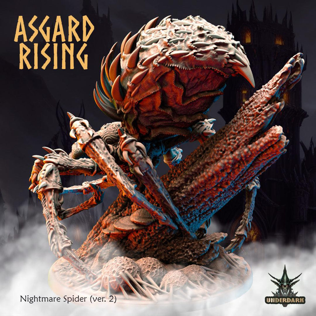 3D Printed Asgard Nightmare Spider Version 2 28 32 mm Wargaming DnD