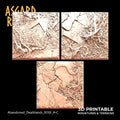 3D Printed Asgard Rising Abandoned Deathlands 3x 50mm Square Base Wargaming DnD