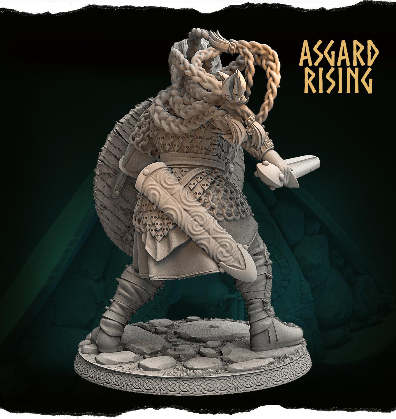 3D Printed Asgard Rising Aidda the Brave Chieftains 28 32 54 mm