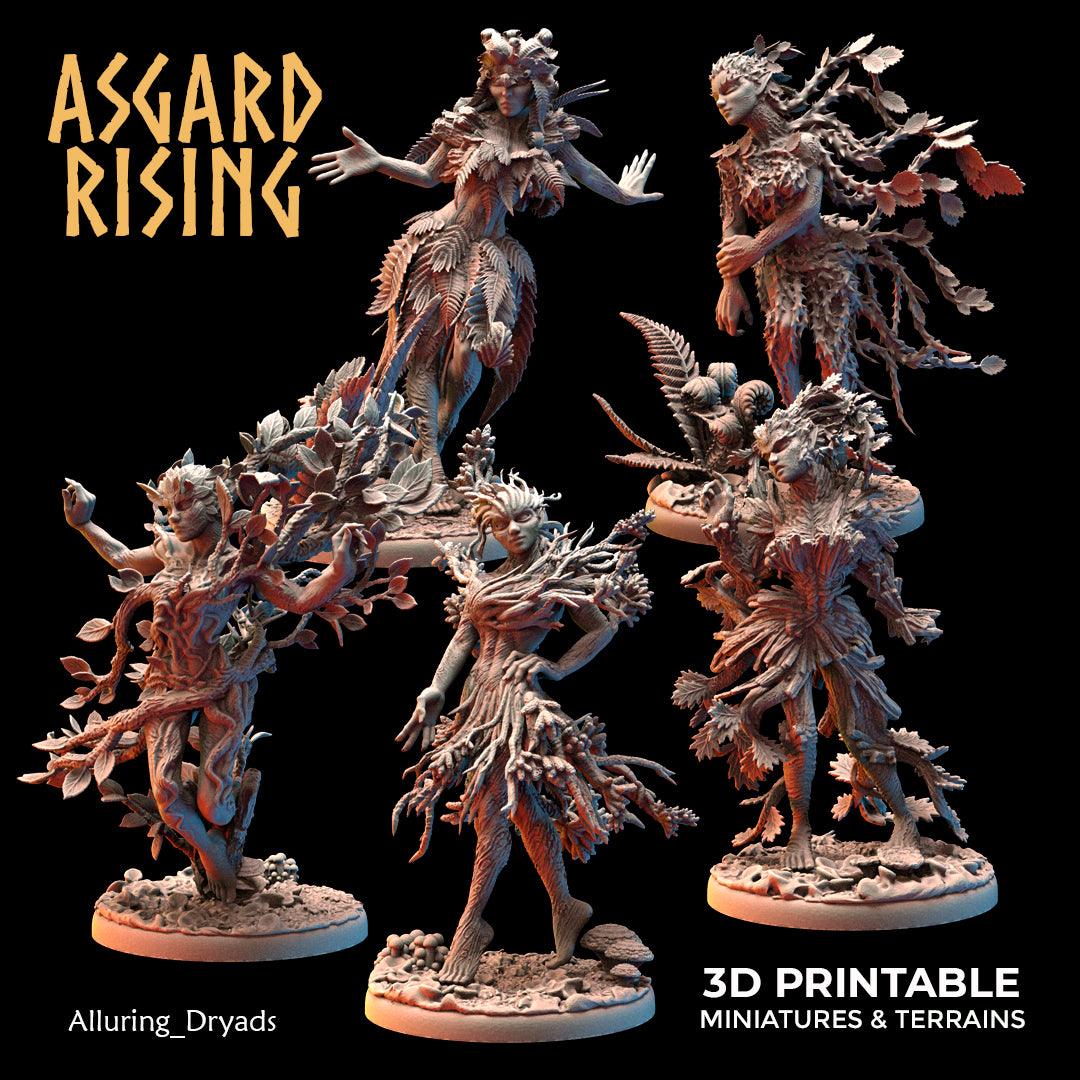 3D Printed Asgard Rising Alluring Dryads 28 32 mm Wargaming DnD