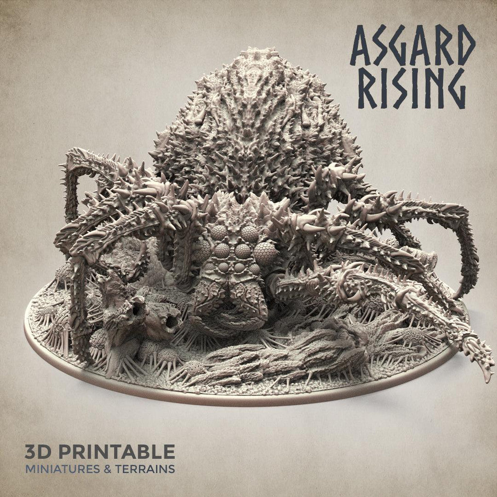 3D Printed Asgard Rising Ancient Spider Queen Gargantuan Model 32mm D&D