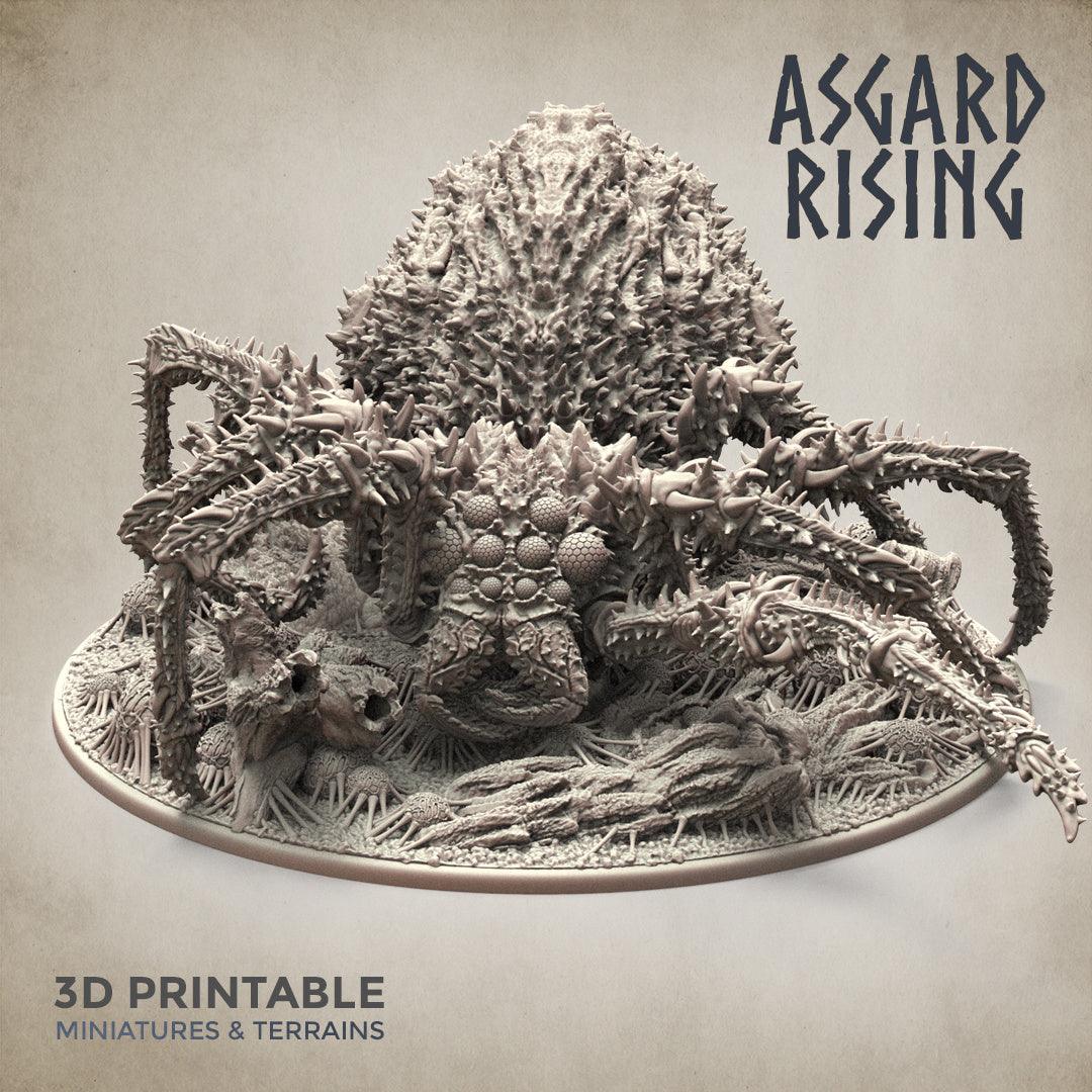 3D Printed Asgard Rising Ancient Spider Queen Gargantuan Model 32mm D&D