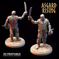 3D Printed Asgard Rising Bandit Chieftain 28mm-32mm Ragnarok D&D