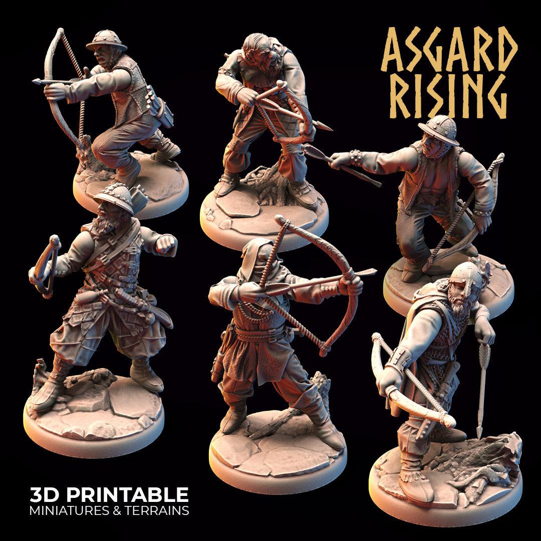 3D Printed Asgard Rising Bandit Deserters Bow Modular Warband 28mm - 32mm
