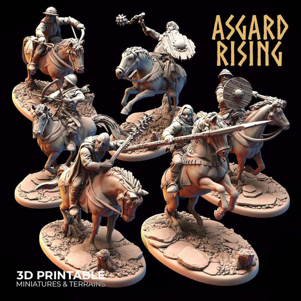 3D Printed Asgard Rising Bandit Riders Deserters Modular Warband 28mm - 32mm
