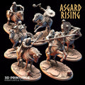 3D Printed Asgard Rising Bandit Riders Deserters Modular Warband 28mm - 32mm