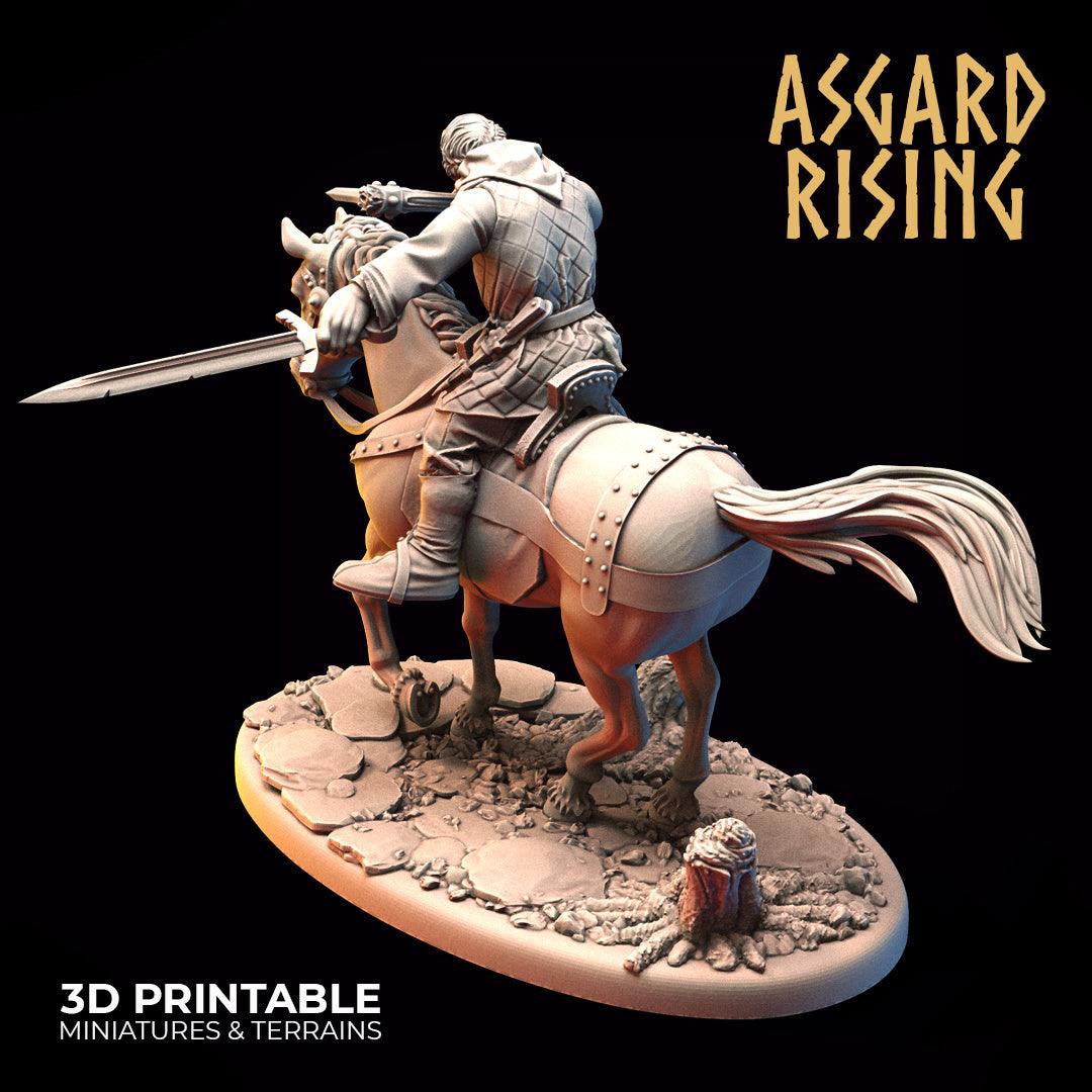 3D Printed Asgard Rising Bandit Riders Outcasts Modular Warband 28mm - 32mm