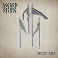 3D Printed Asgard Rising Banners Set - 32mm D&D