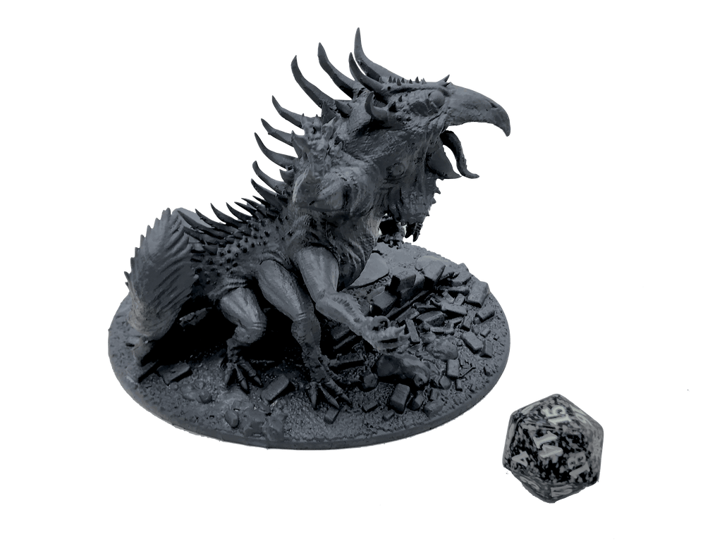 3D Printed Asgard Rising Basilisk #2 King of Serpents - 32mm D&D