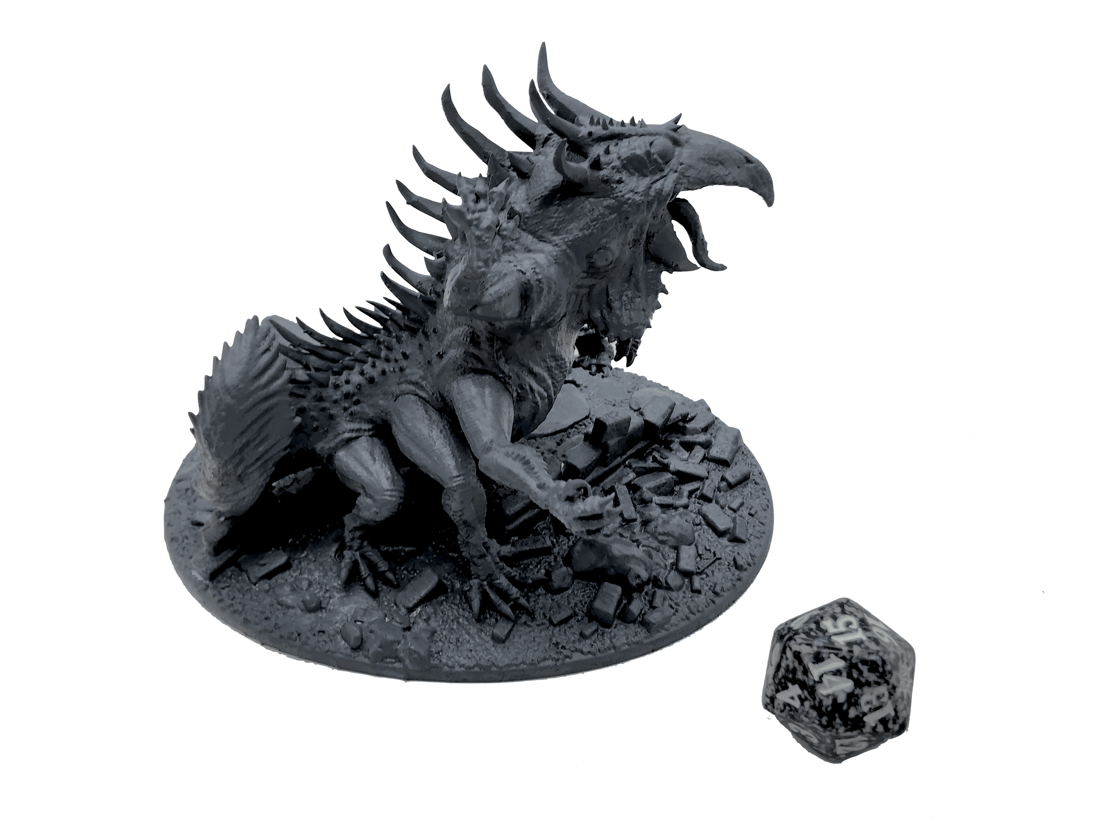 3D Printed Asgard Rising Basilisk #2 King of Serpents - 32mm D&D