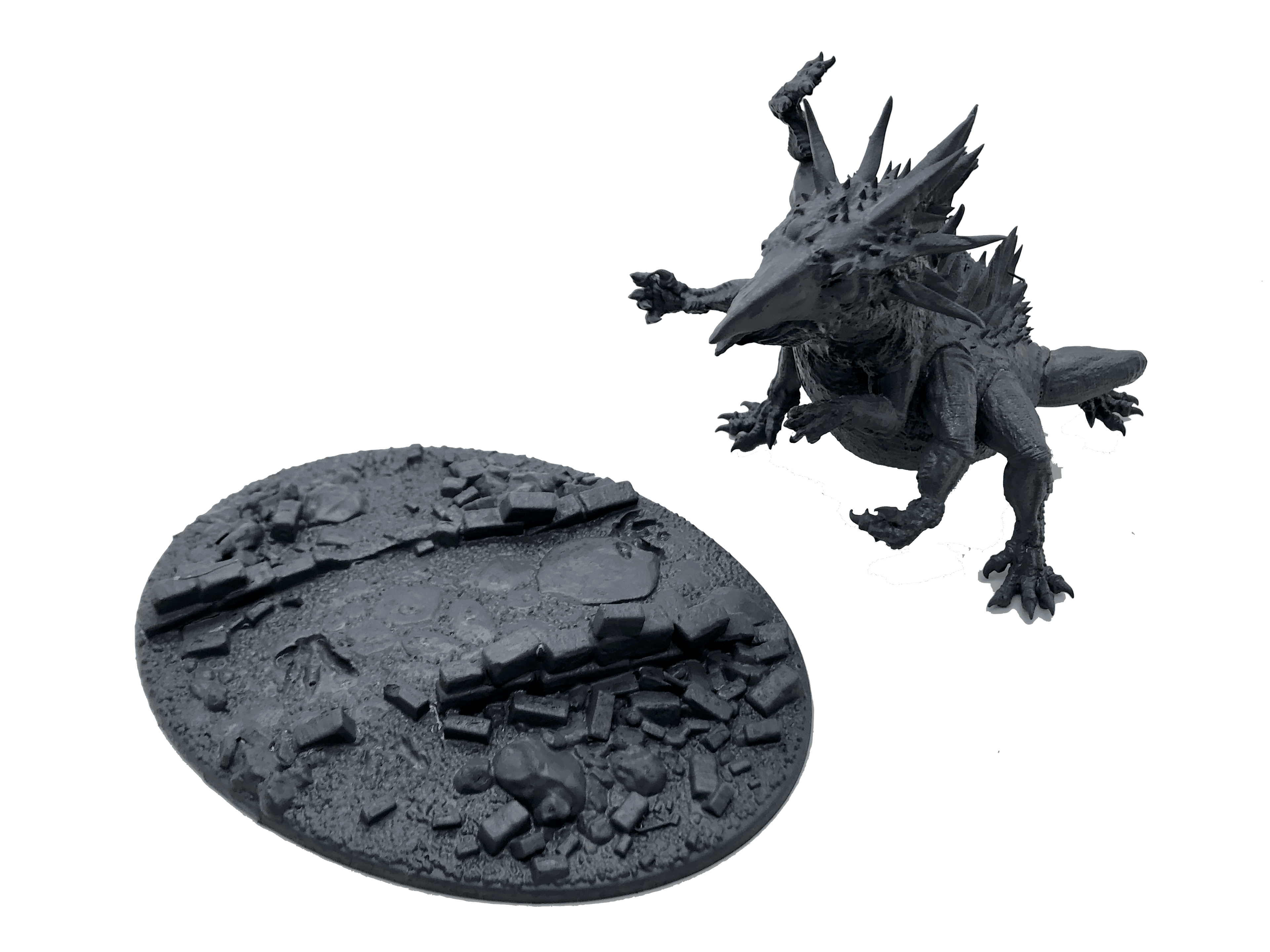 3D Printed Asgard Rising Basilisk #2 King of Serpents - 32mm D&D