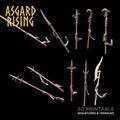 3D Printed Asgard Rising Draugr - Undead Additional Weapons 28mm - 32mm