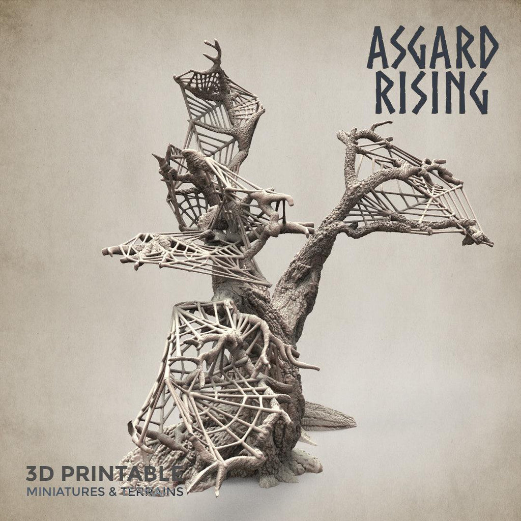 3D Printed Asgard Rising Dry Spider Forest Modular Set 32mm Ragnarok D&D