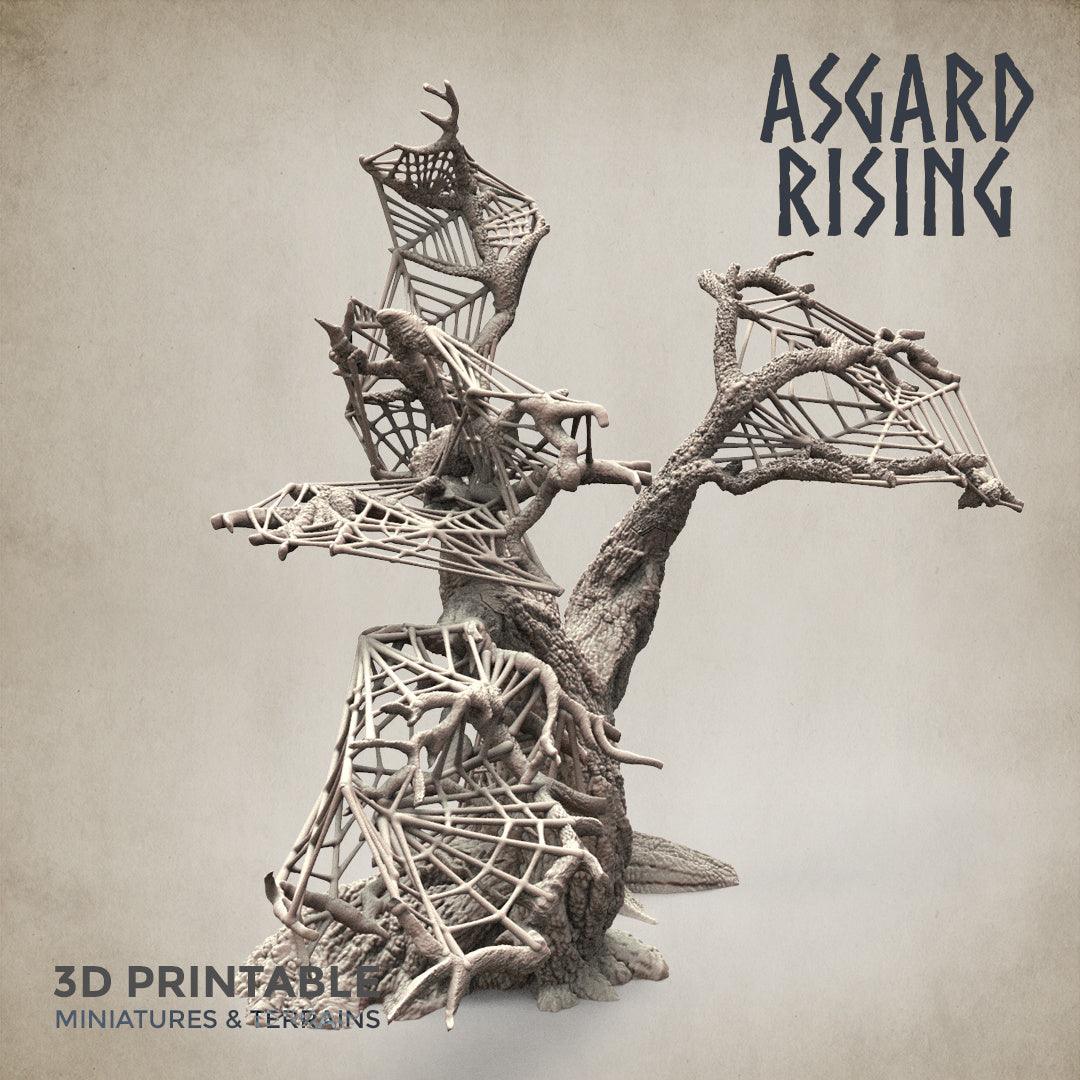 3D Printed Asgard Rising Dry Spider Forest Modular Set 32mm Ragnarok D&D