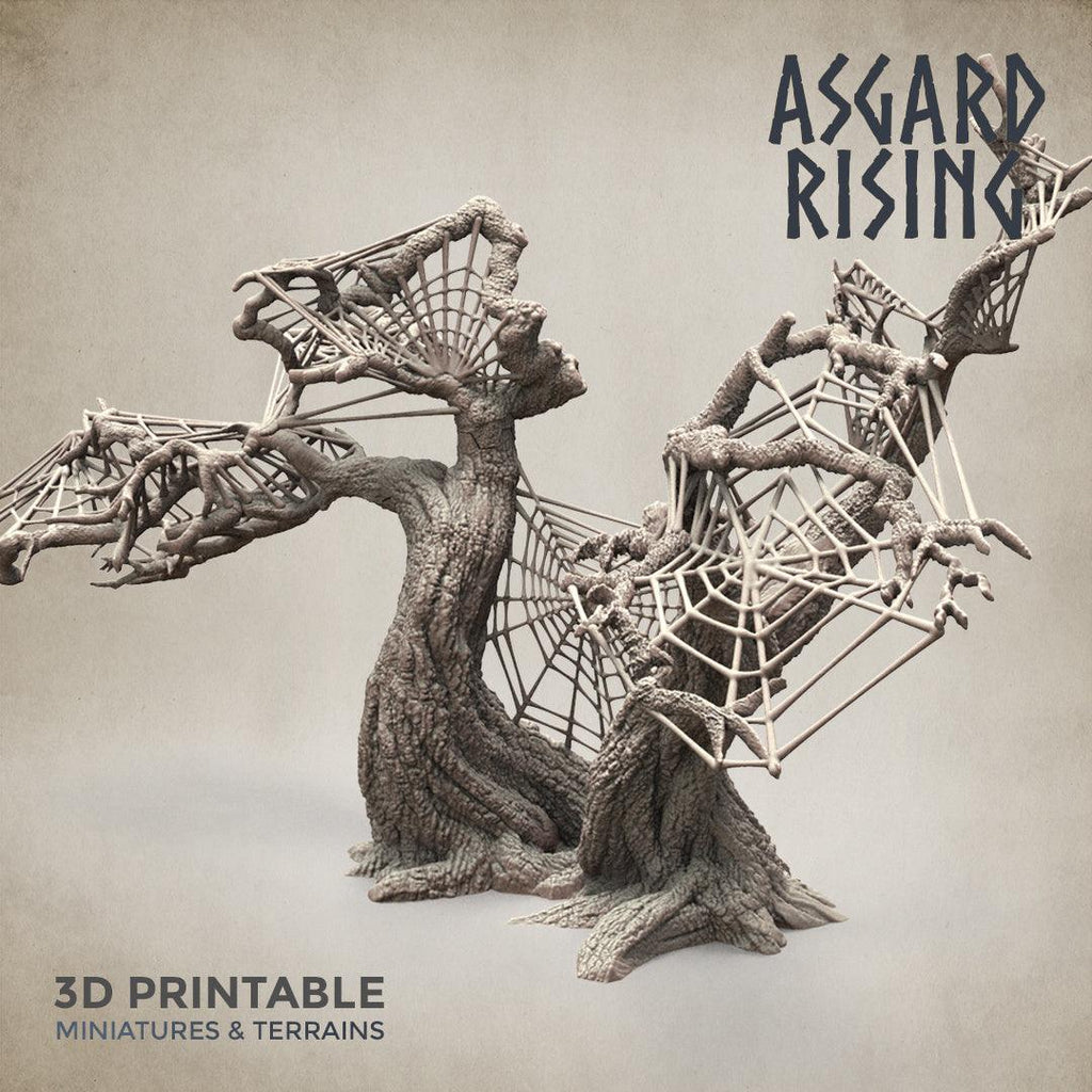 3D Printed Asgard Rising Dry Spider Forest Modular Set 32mm Ragnarok D&D